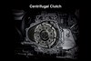 Graphic treatment of a side x side centrifugal clutch.